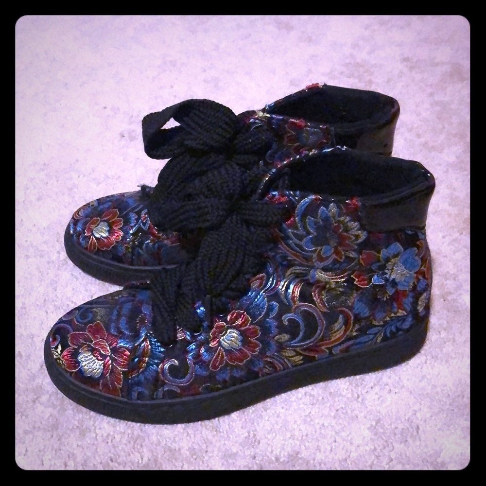 Floral Hightop Sneakers